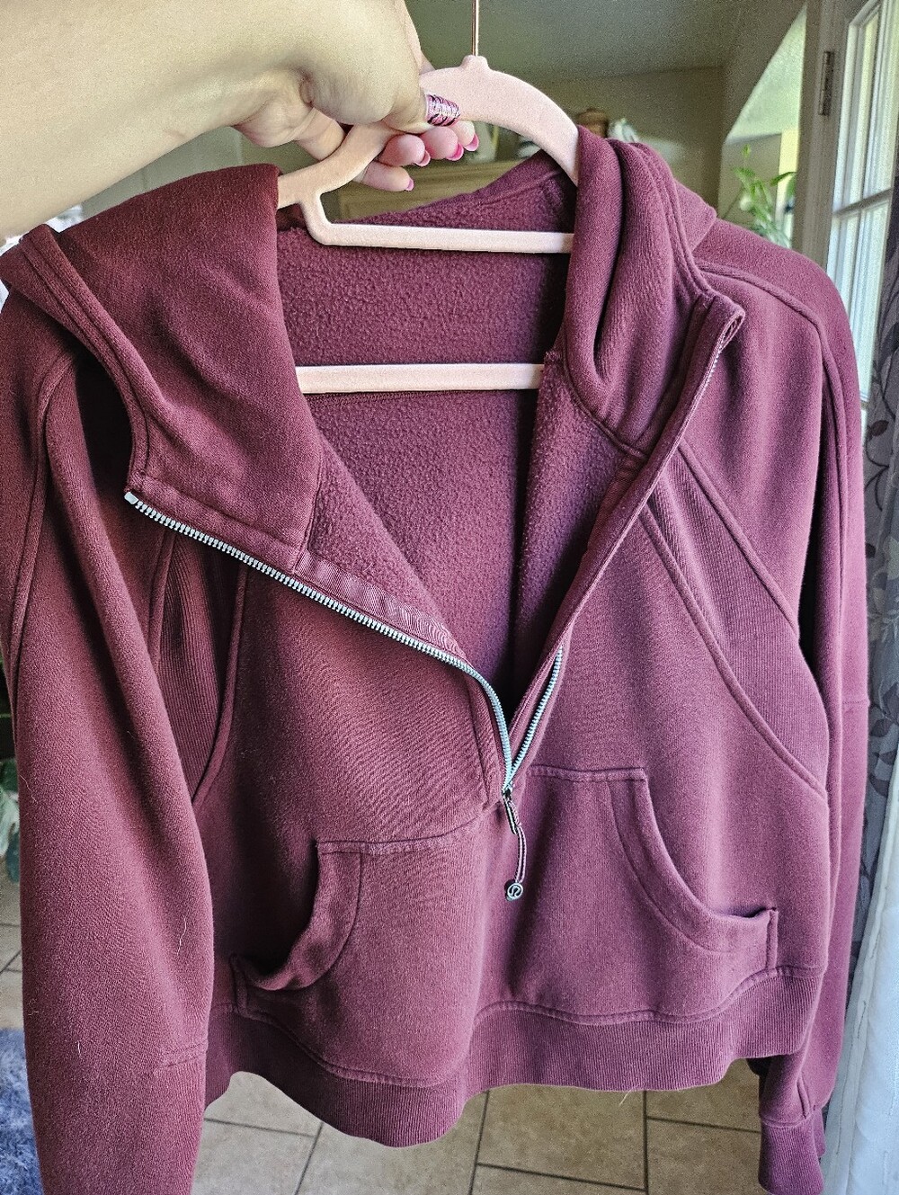 Lululemon Scuba Oversized Half-Zip Hoodie (Cassis)
